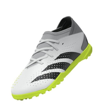 Kids Unisex Predator Accuracy.3 Turf Boots Ftwr, White, A701_ONE, large image number 4