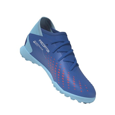 Unisex Kids Predator Accuracy.3 Turf Boots, Blue, A701_ONE, large image number 7