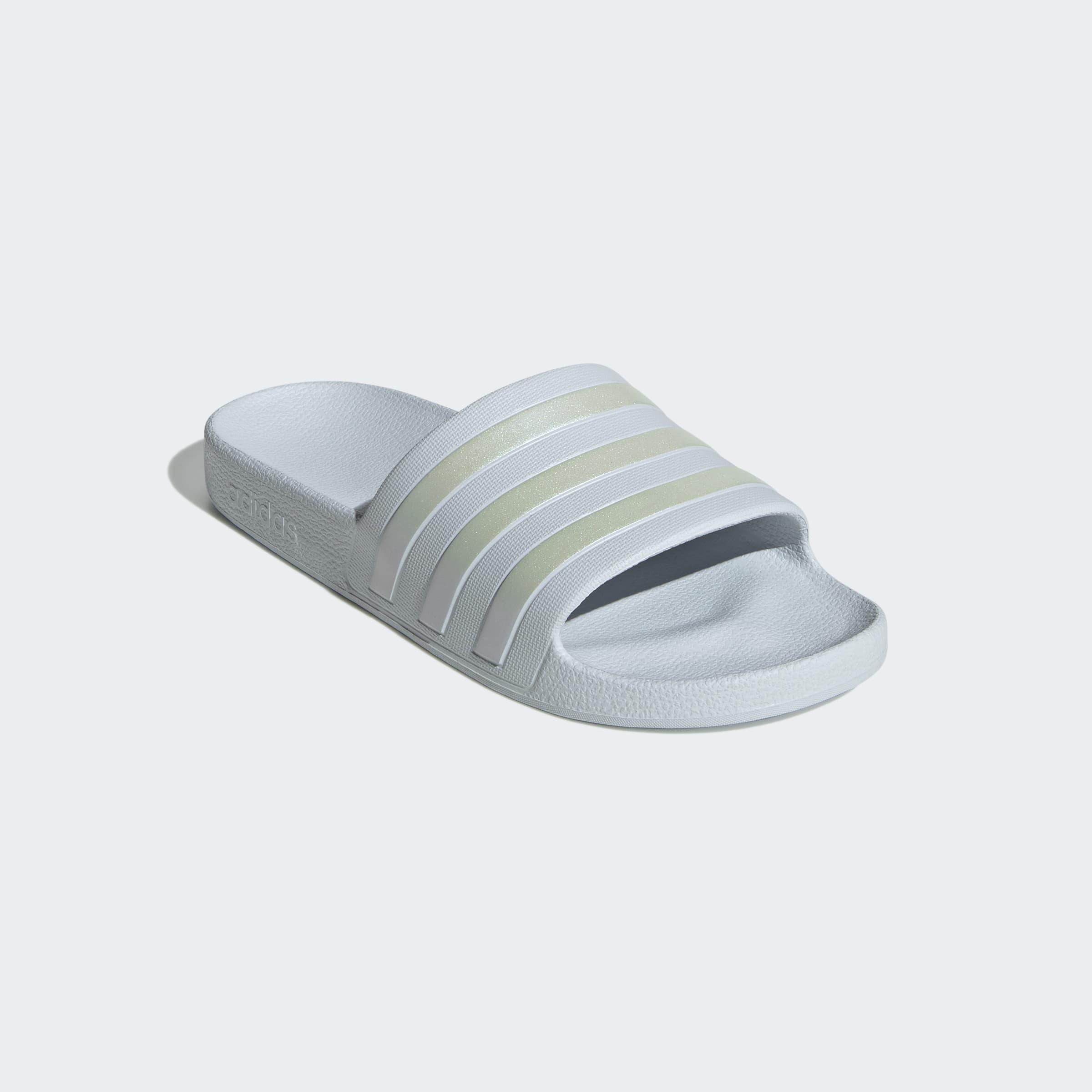 Adilette Aqua Slides, Blue, A701_ONE, large image number 2