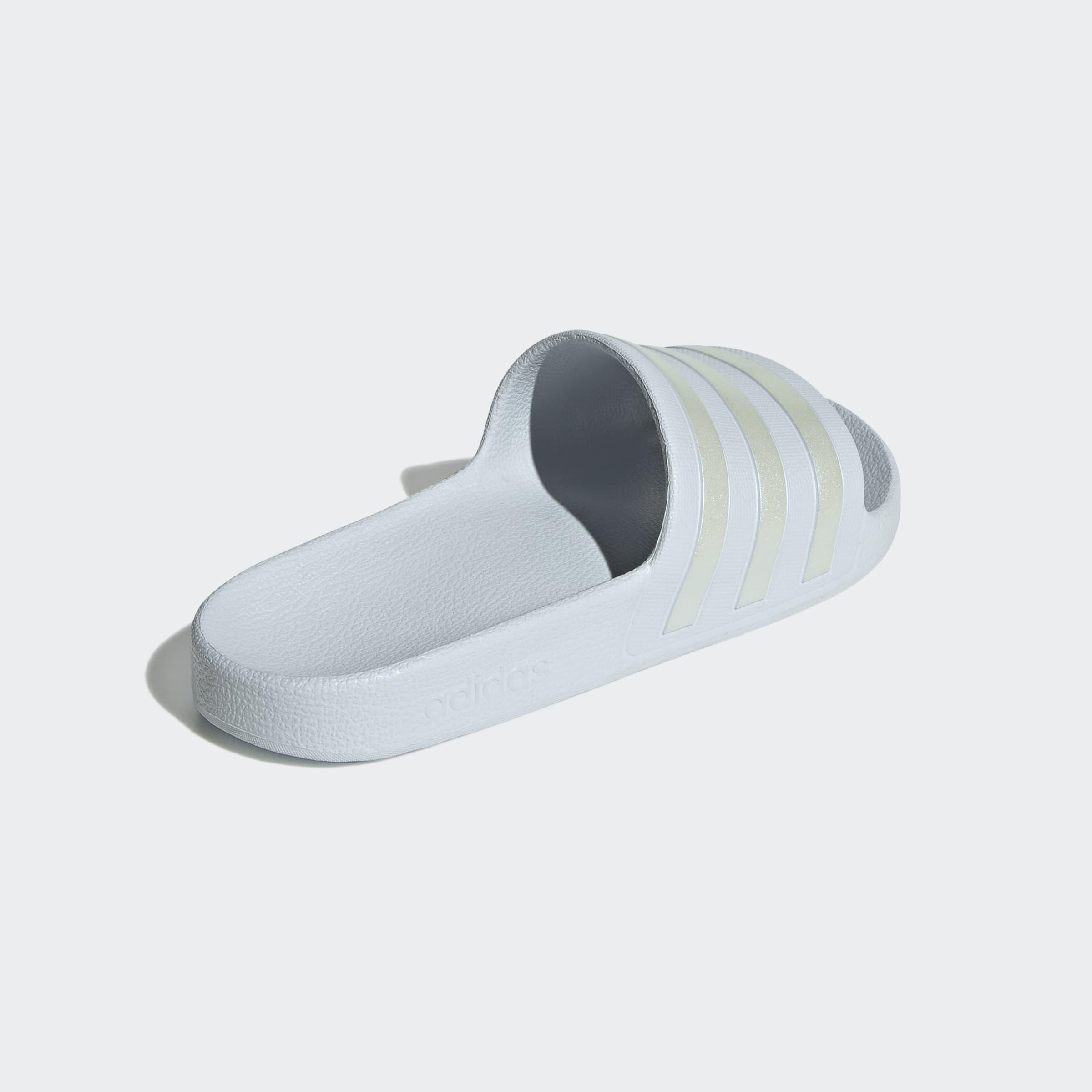 Adilette Aqua Slides, Blue, A701_ONE, large image number 3
