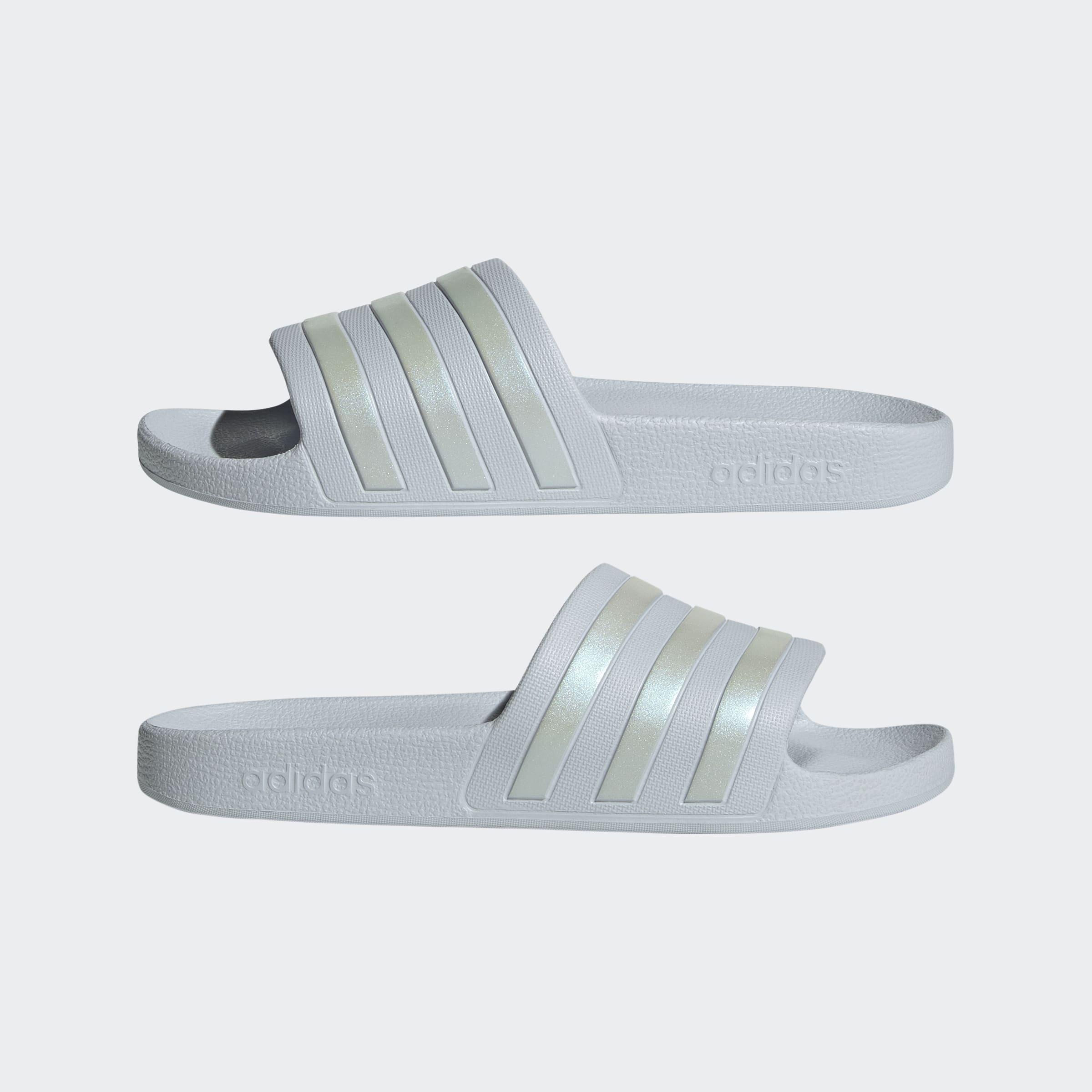 Adilette Aqua Slides, Blue, A701_ONE, large image number 7