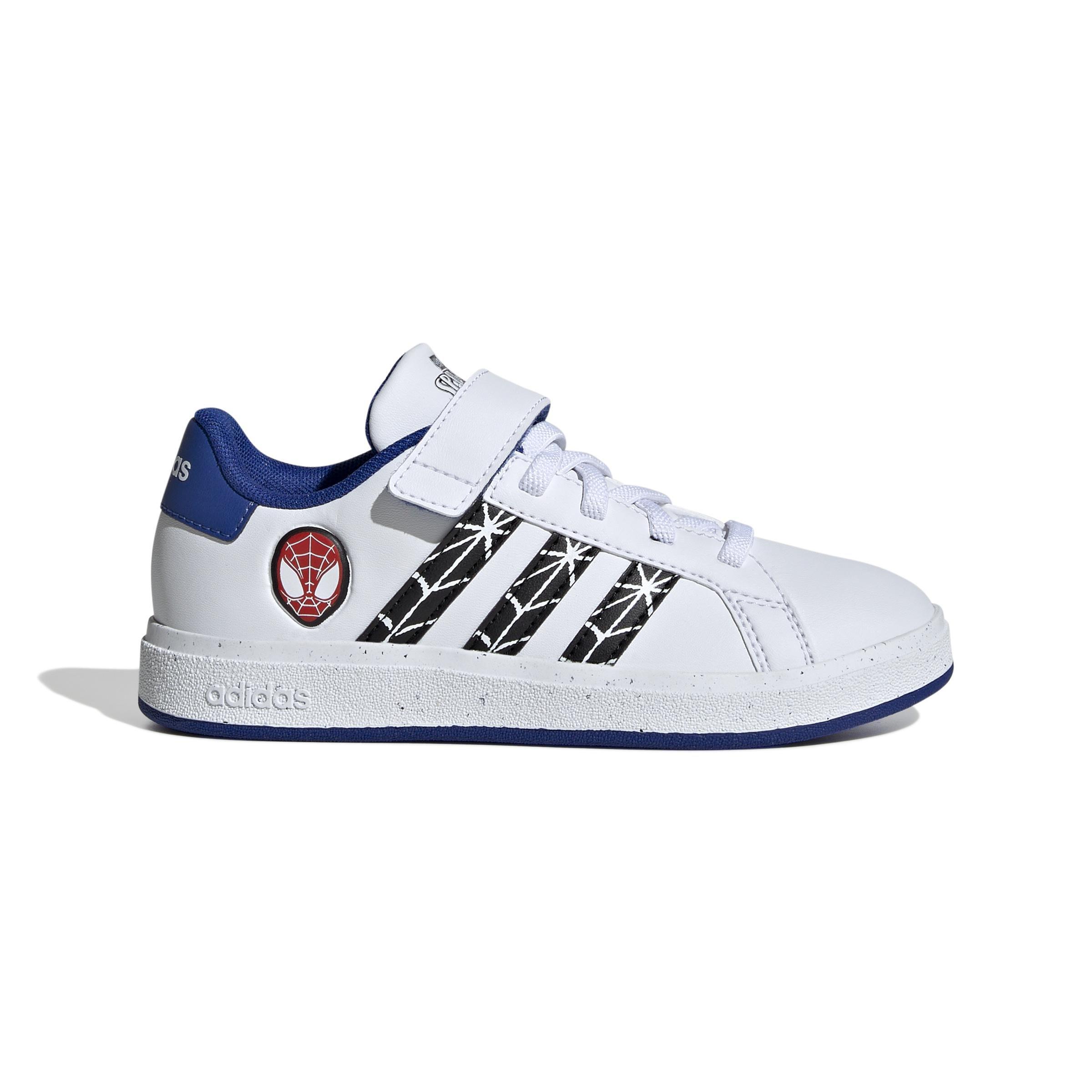 Unisex Kids Marvel's Spider-Man Grand Court Shoes, White, , large image number 0