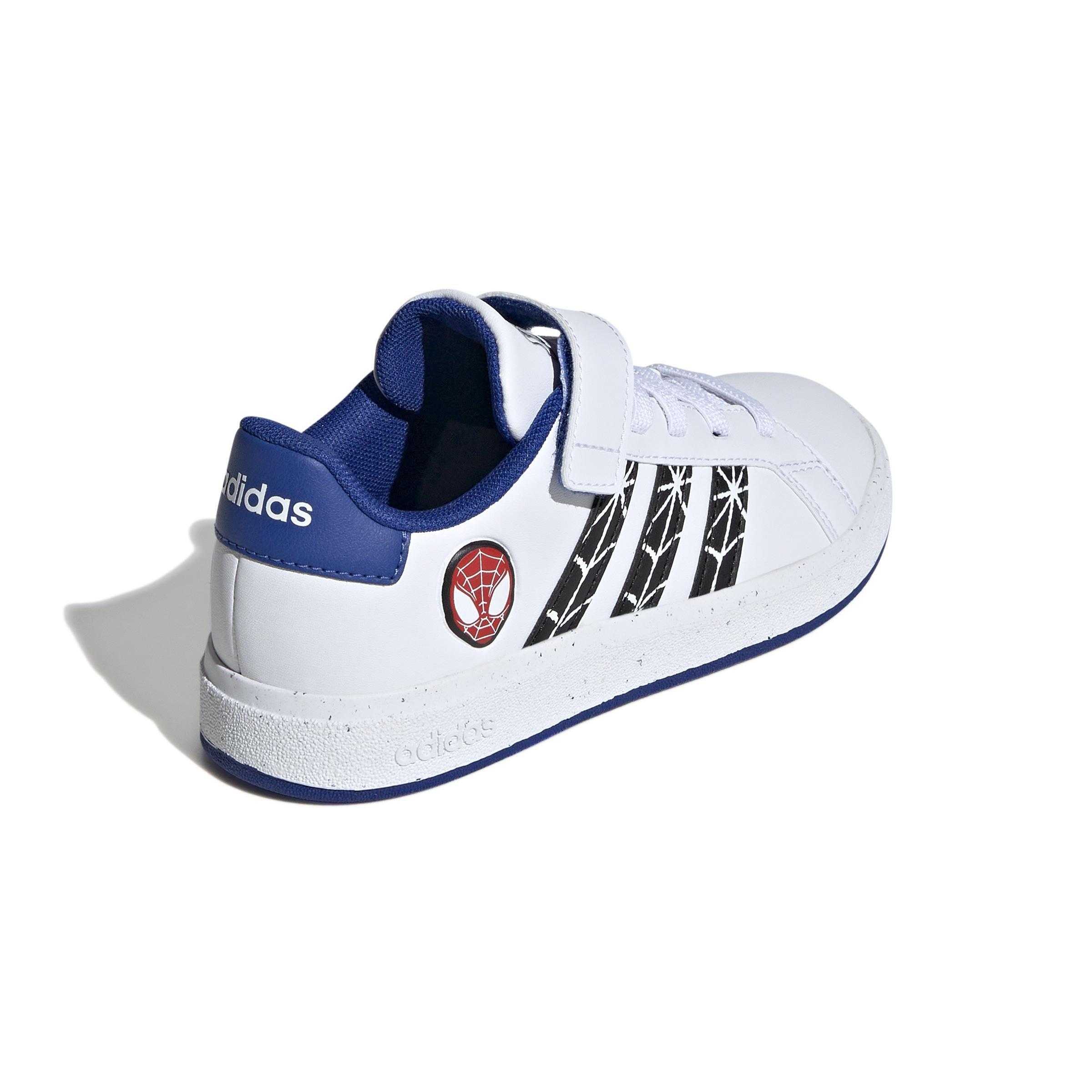Unisex Kids Marvel's Spider-Man Grand Court Shoes, White, , large image number 3