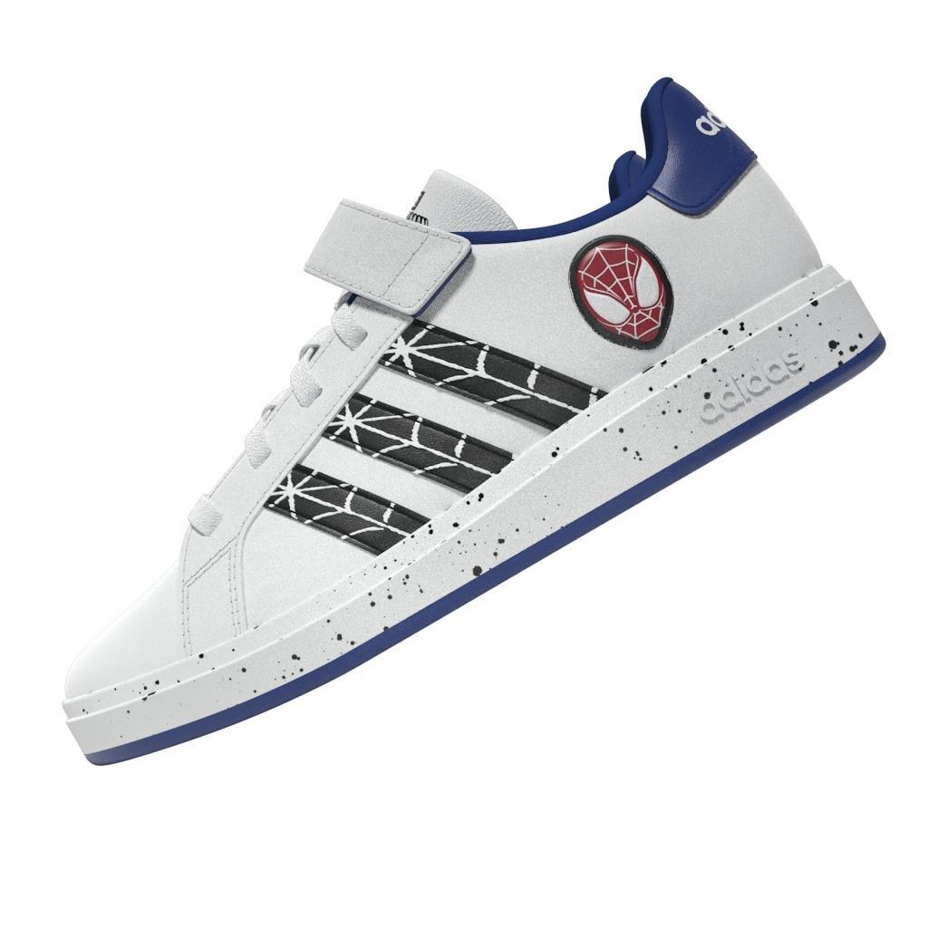 Unisex Kids Marvel's Spider-Man Grand Court Shoes, White, , large image number 7