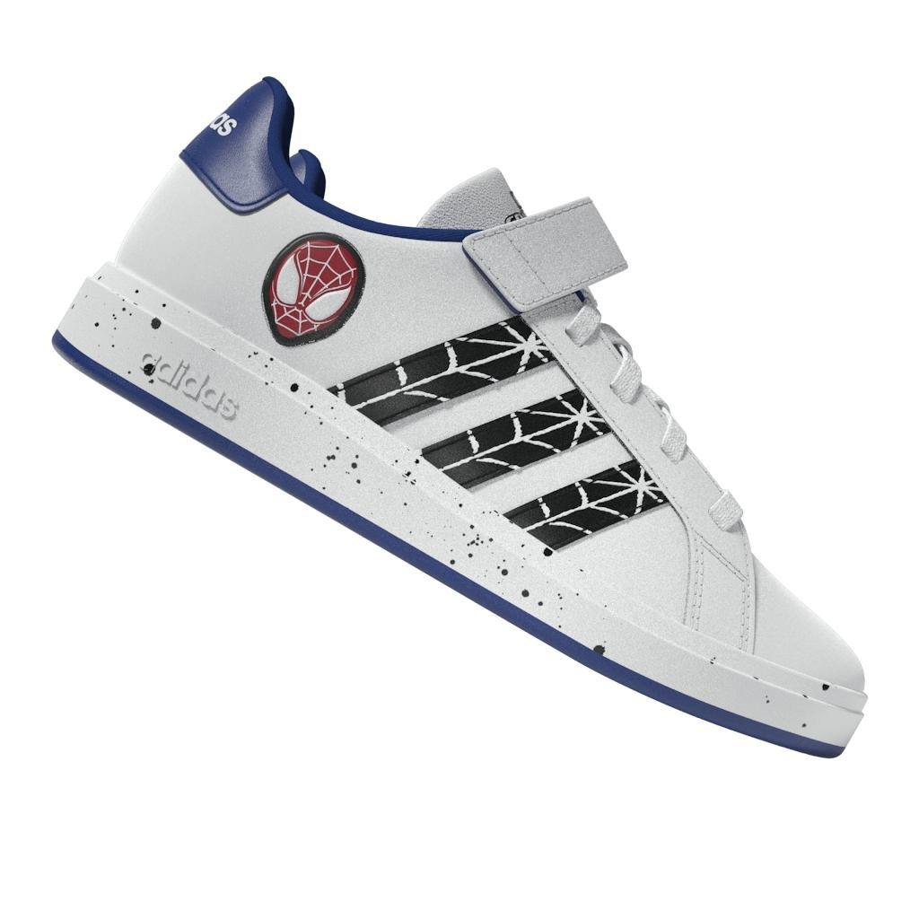 Unisex Kids Marvel's Spider-Man Grand Court Shoes, White, , large image number 8