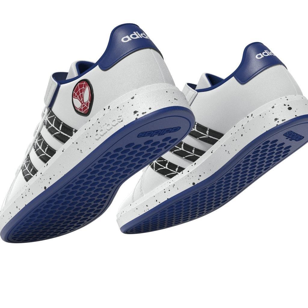 Unisex Kids Marvel's Spider-Man Grand Court Shoes, White, , large image number 12