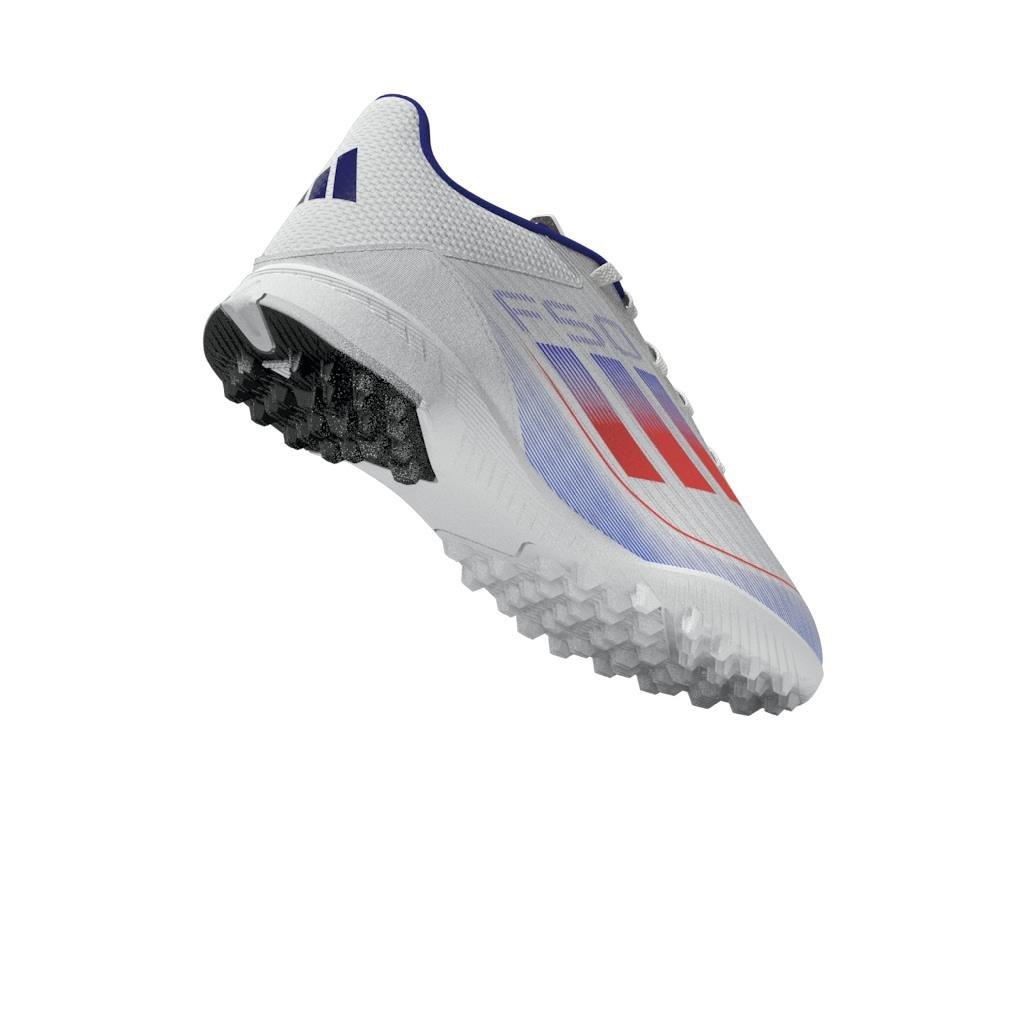 Unisex F50 League Turf Boots, White, A701_ONE, large image number 4