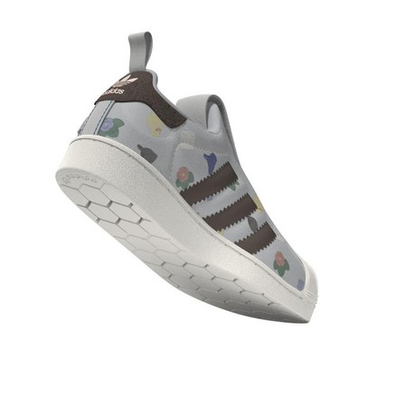 Kids Unisex Adidas Superstar 360 X Lego Shoes, White, A701_ONE, large image number 8