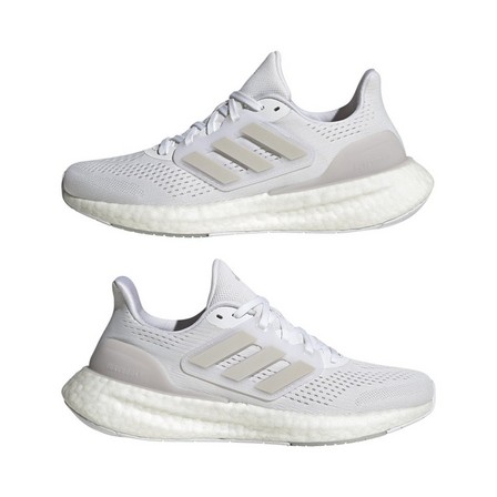 Women Pureboost 23 Shoes Ftwr, White, A701_ONE, large image number 10