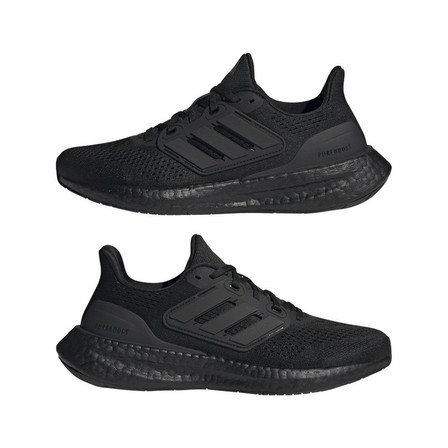Women Pureboost 23 Shoes, Black, A701_ONE, large image number 9