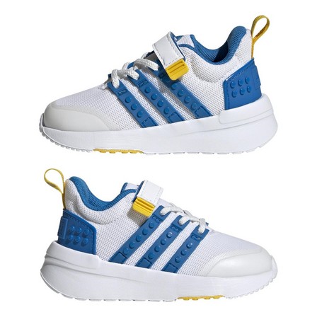 Kids Unisex Adidas X Lego Racer Tr21 Shoes Ftwr, White, A701_ONE, large image number 14
