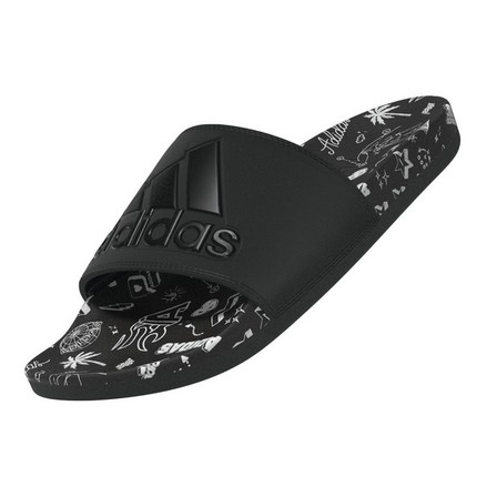 Unisex Adilette Comfort Sandals, Black, A701_ONE, large image number 6
