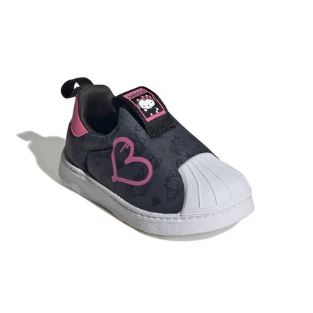 Kids Unisex Adidas Originals X Hello Kitty And Friends Superstar 360 Shoes, Grey, A701_ONE, large image number 1