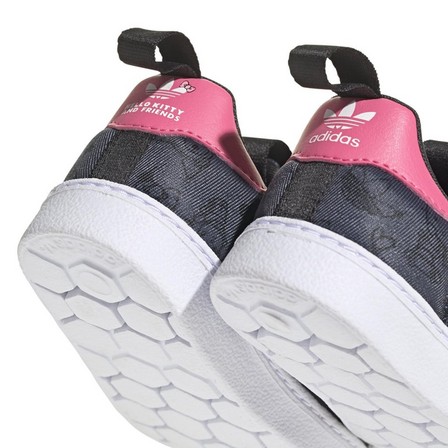 Kids Unisex Adidas Originals X Hello Kitty And Friends Superstar 360 Shoes, Grey, A701_ONE, large image number 4