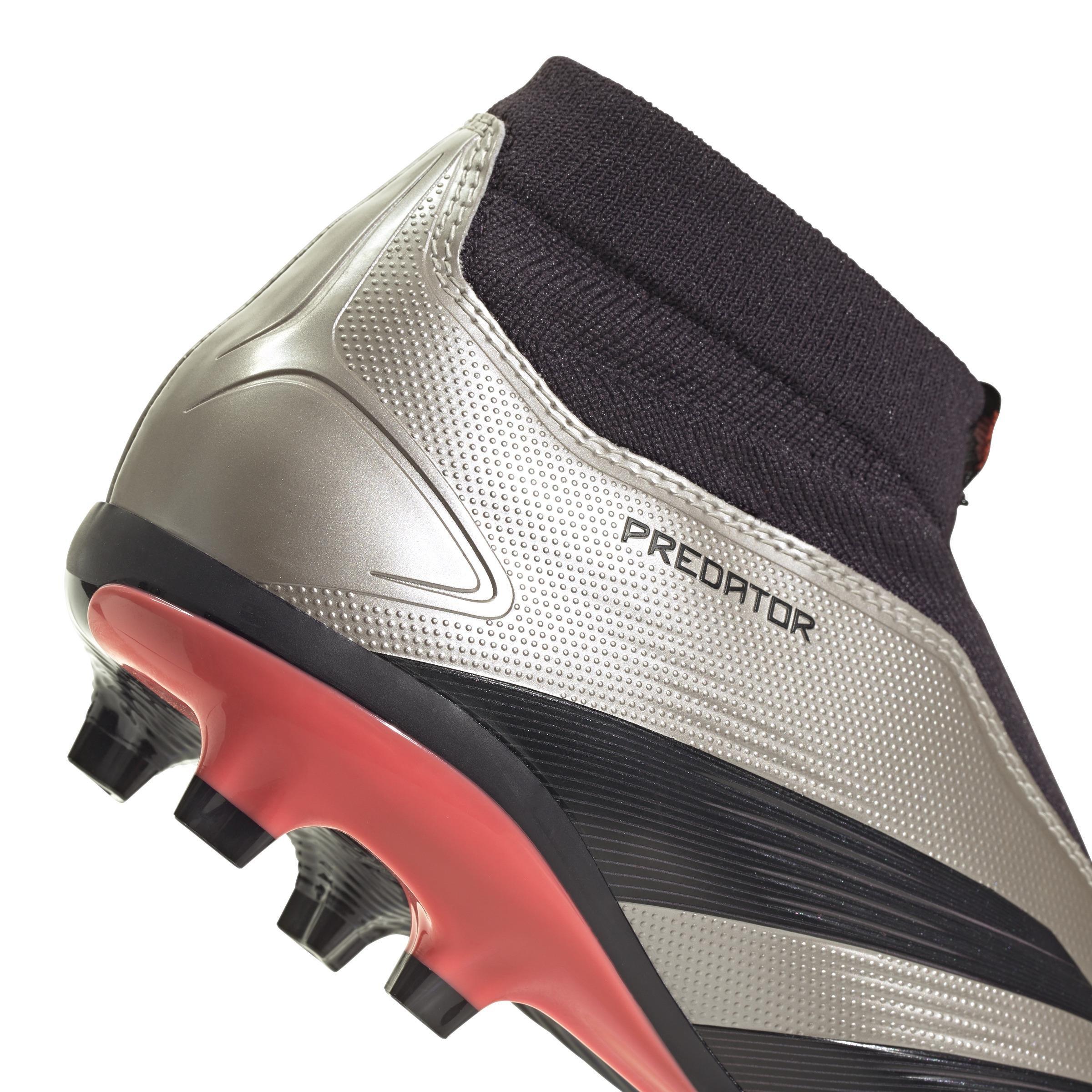 Predator League Laceless Firm Ground Boots, Grey, A701_ONE, large image number 5