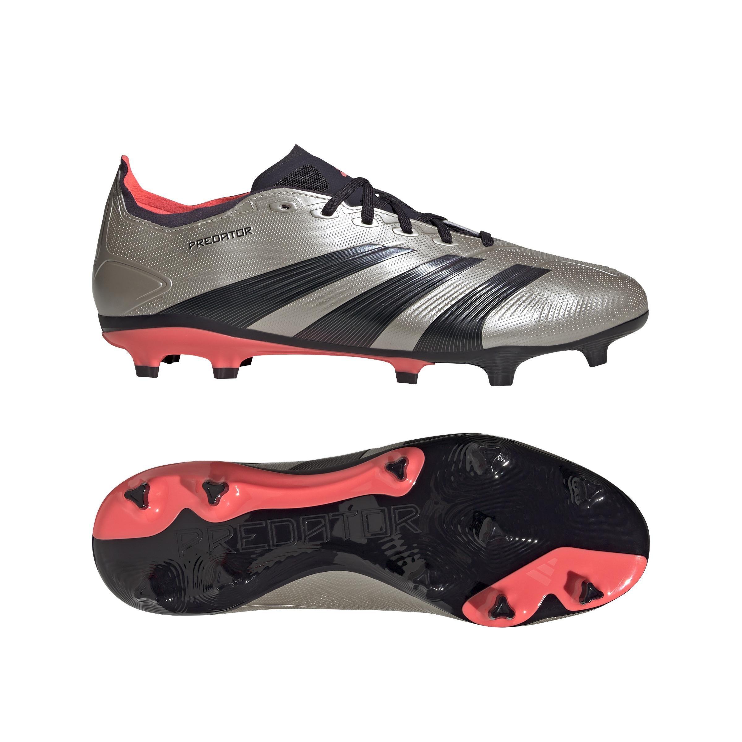 Predator League Firm Ground Football Boots, Grey, A701_ONE, large image number 5