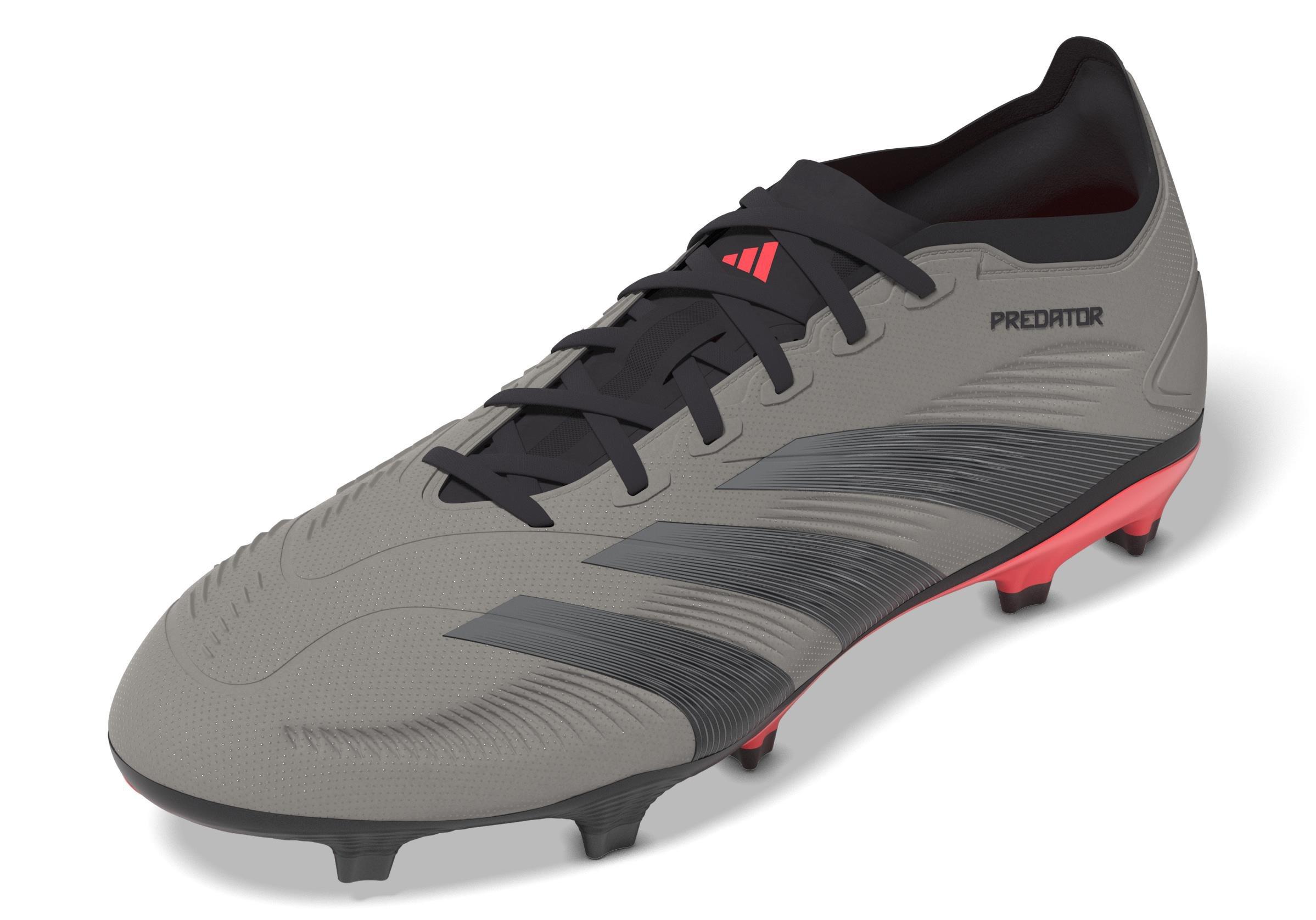 Predator League Firm Ground Football Boots, Grey, A701_ONE, large image number 9