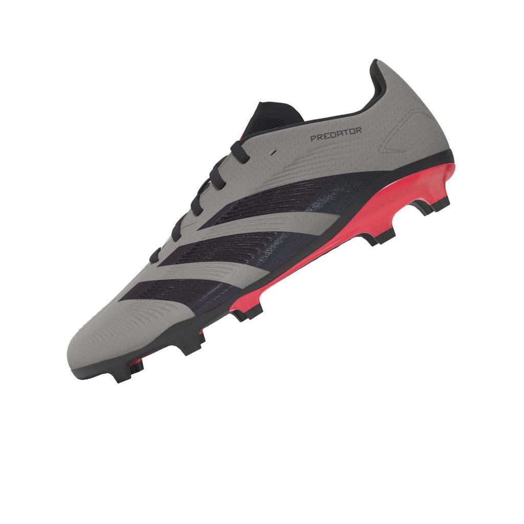 Predator League Junior Football Boots Firm Ground, Grey, A701_ONE, large image number 6