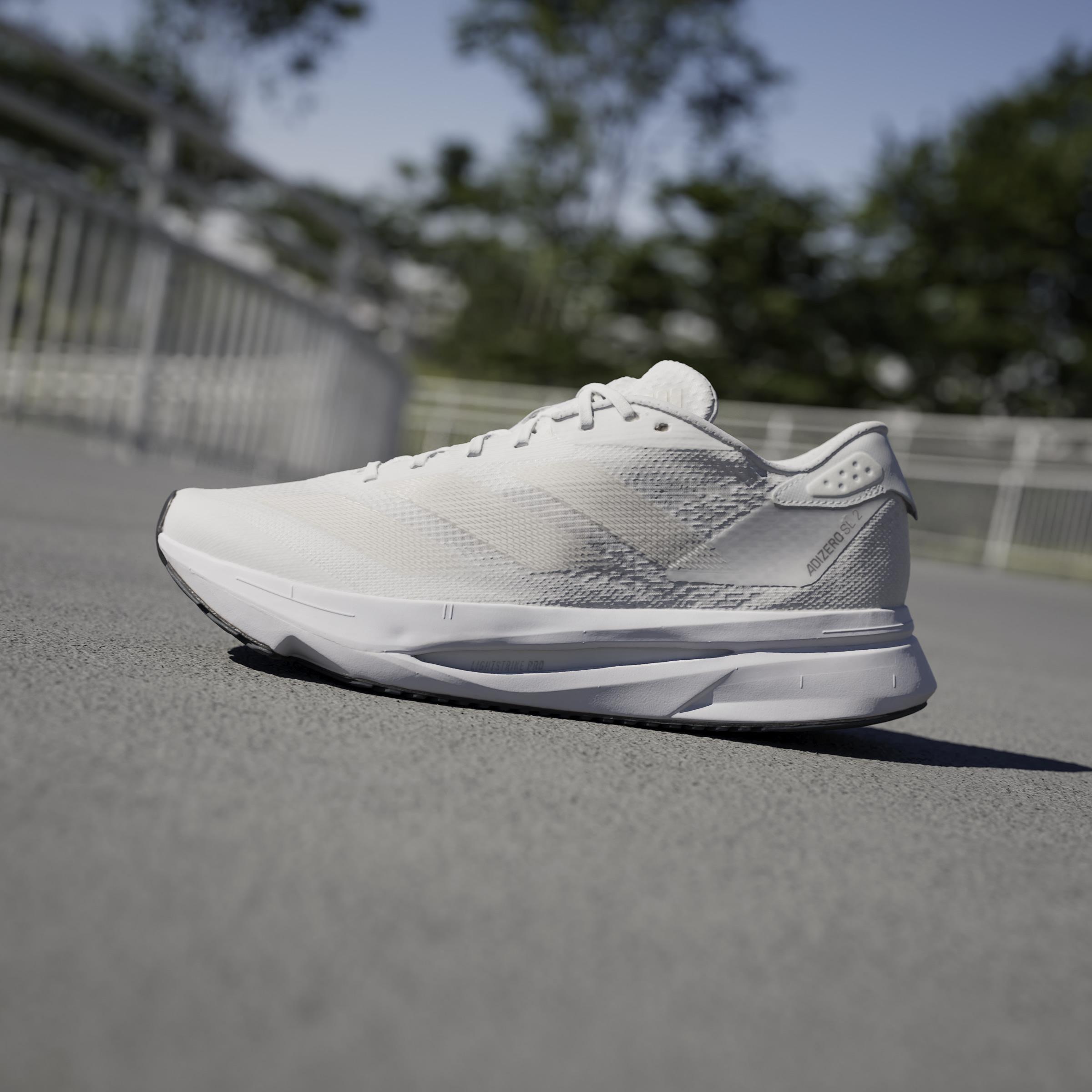 Adizero Sl2 Running Shoes, White, , large image number 9
