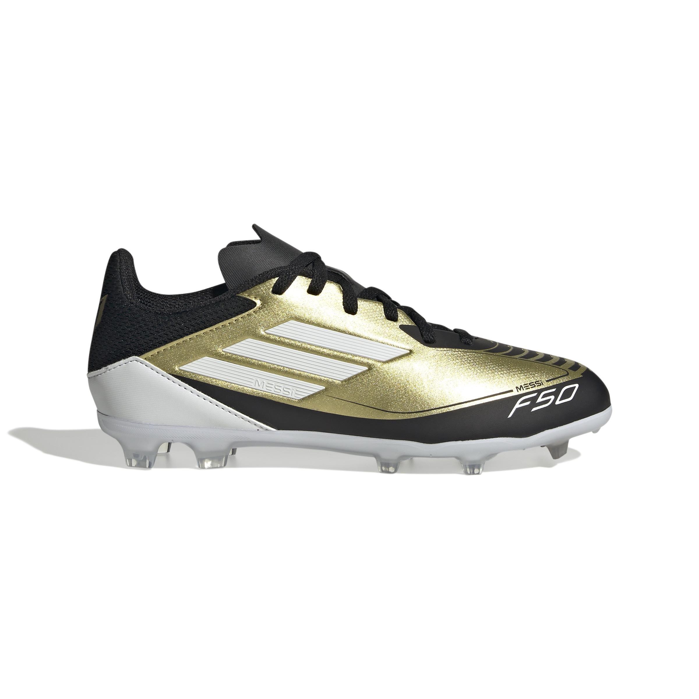 Unisex Messi F50 League Firm/Multi-Ground Boots, Beige, A701_ONE, large image number 0