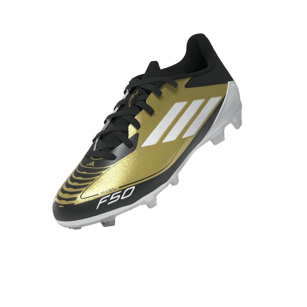 Unisex Messi F50 League Firm/Multi-Ground Boots, Beige, A701_ONE, large image number 6