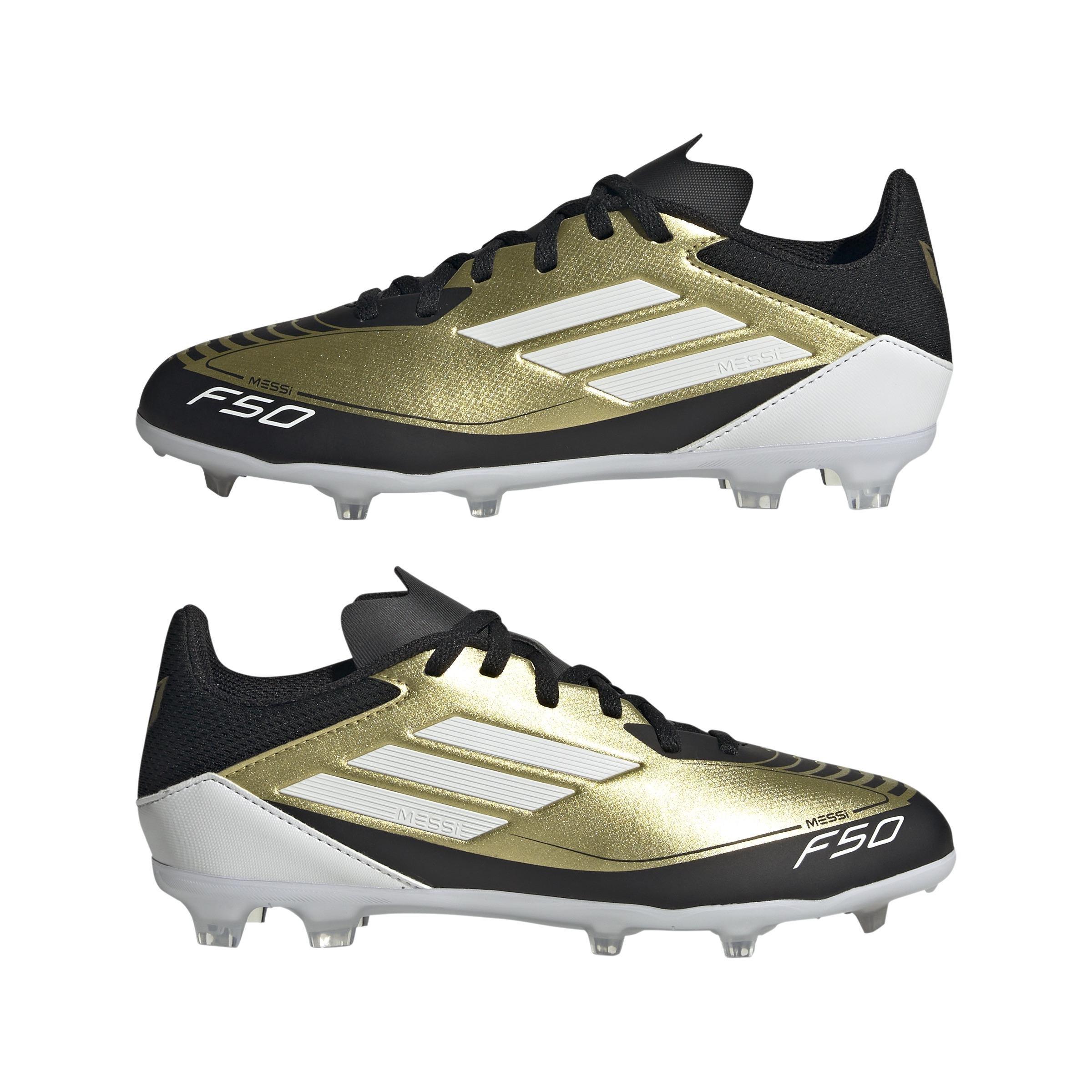 Unisex Messi F50 League Firm/Multi-Ground Boots, Beige, A701_ONE, large image number 8