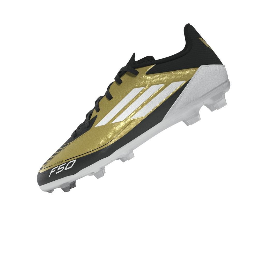 Kids Unisex Messi F50 League Firm/Multi-Ground Boots, Beige, A701_ONE, large image number 10