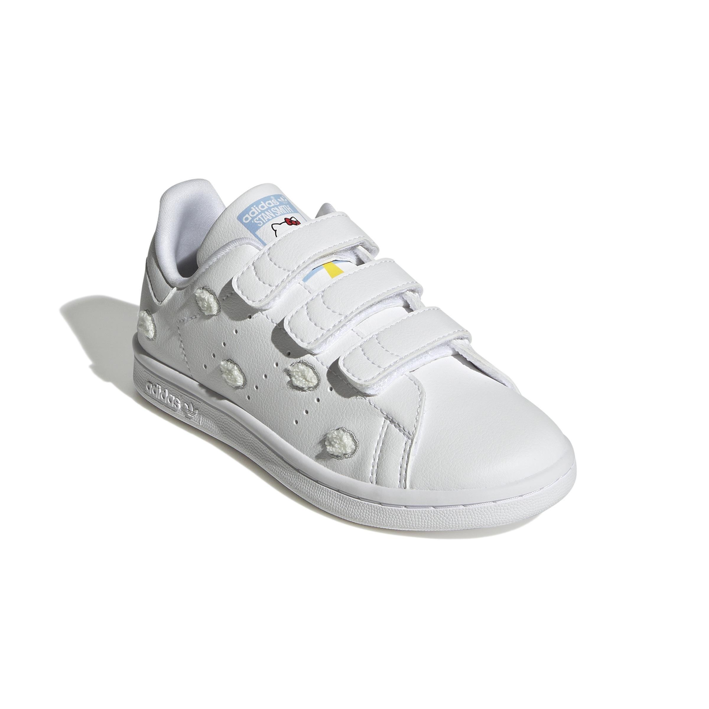 Kids Unisex Hello Kitty Stan Smith Comfort Closure Shoes, White, A701_ONE, large image number 1