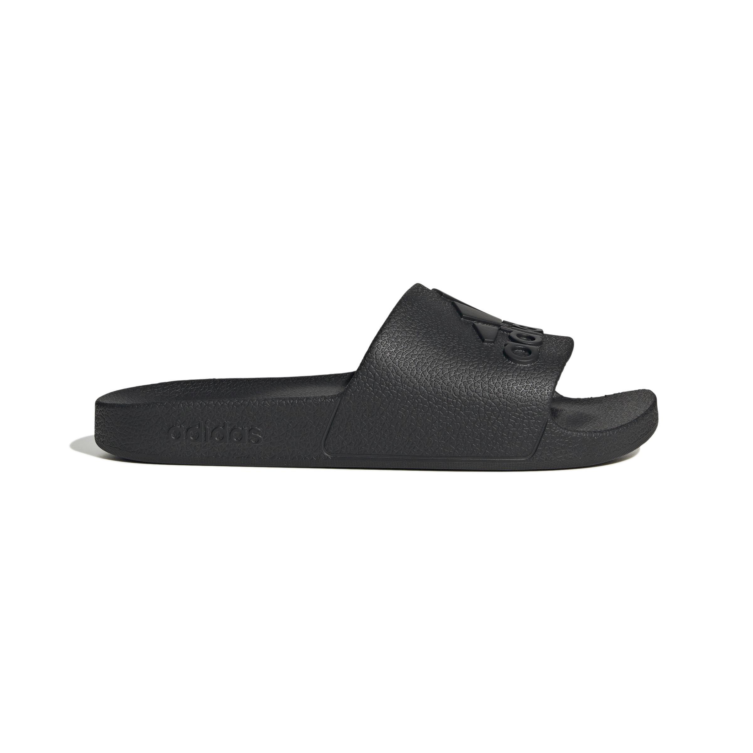Unisex Adilette Aqua Slides, Black, , large image number 0