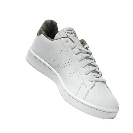 Men Advantage Base Shoes, White, A701_ONE, large image number 10