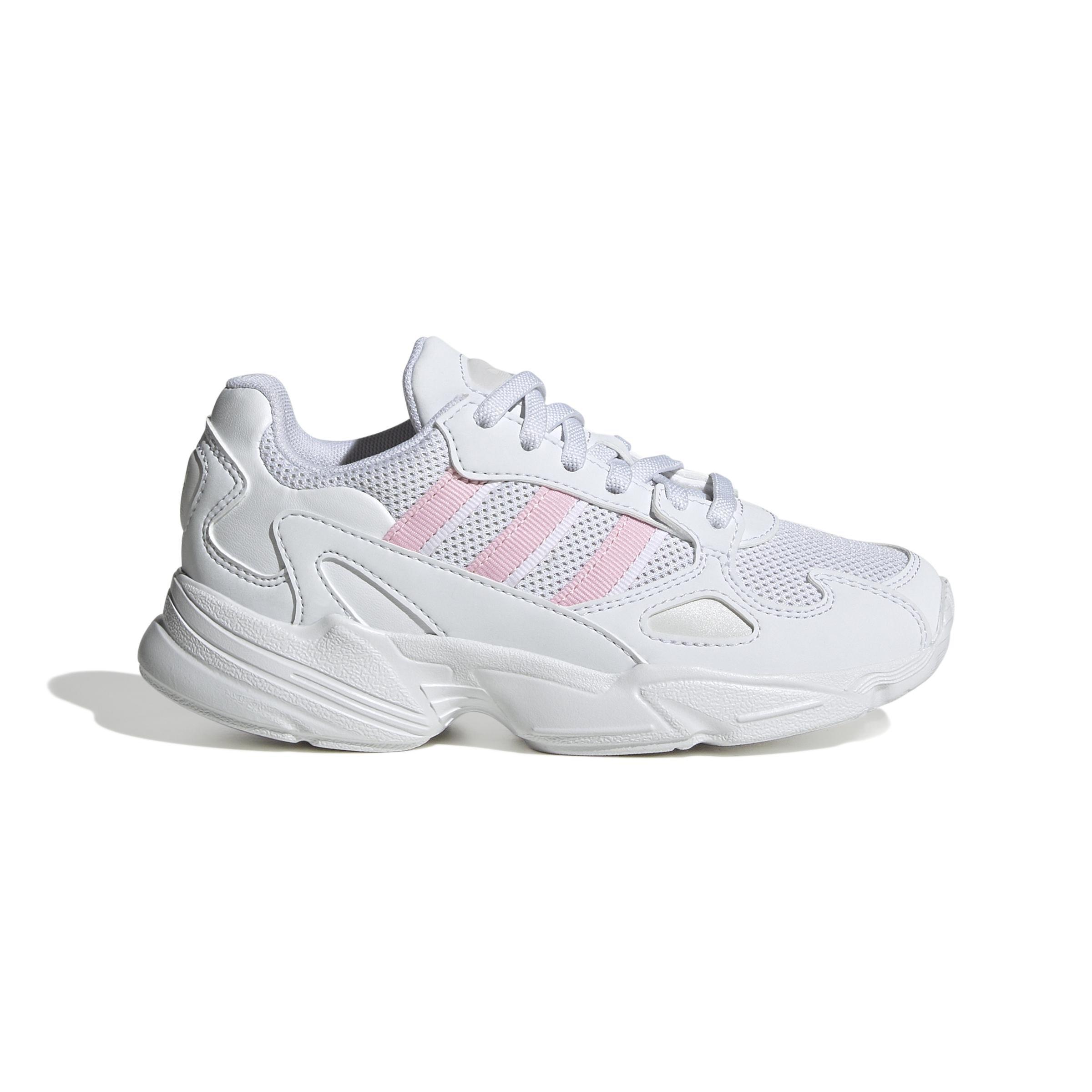 Unisex Kids Falcon Elastic Lace Shoes, White, , large image number 0