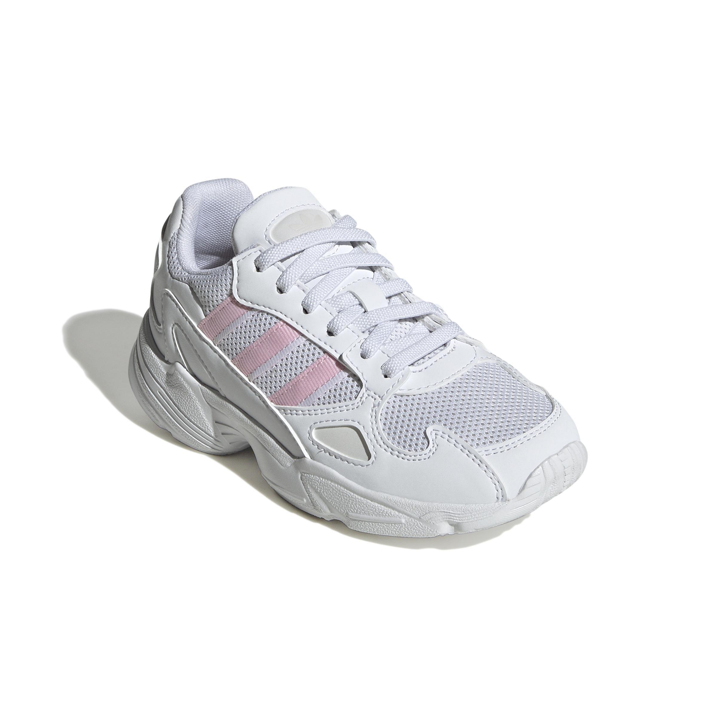 Unisex Kids Falcon Elastic Lace Shoes, White, , large image number 1