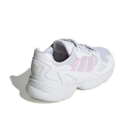 Unisex Kids Falcon Elastic Lace Shoes, White, A701_ONE, large image number 2