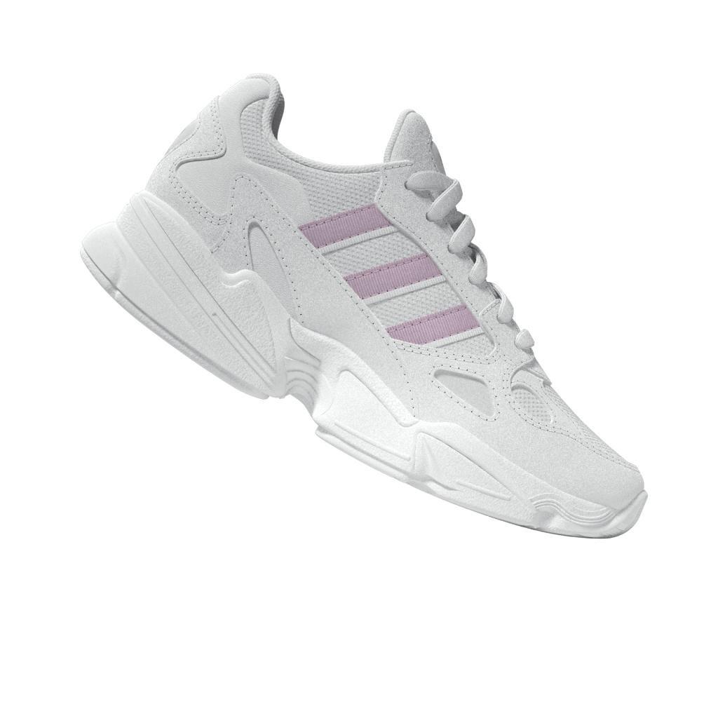 Unisex Falcon Elastic Lace Shoes, White, , large image number 9