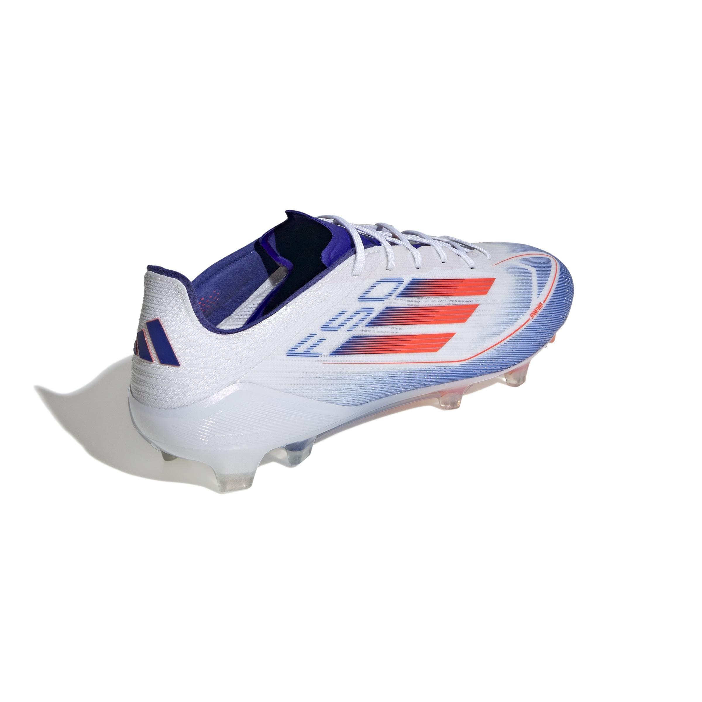 Unisex F50 Elite Firm Ground Boots, White, A701_ONE, large image number 1