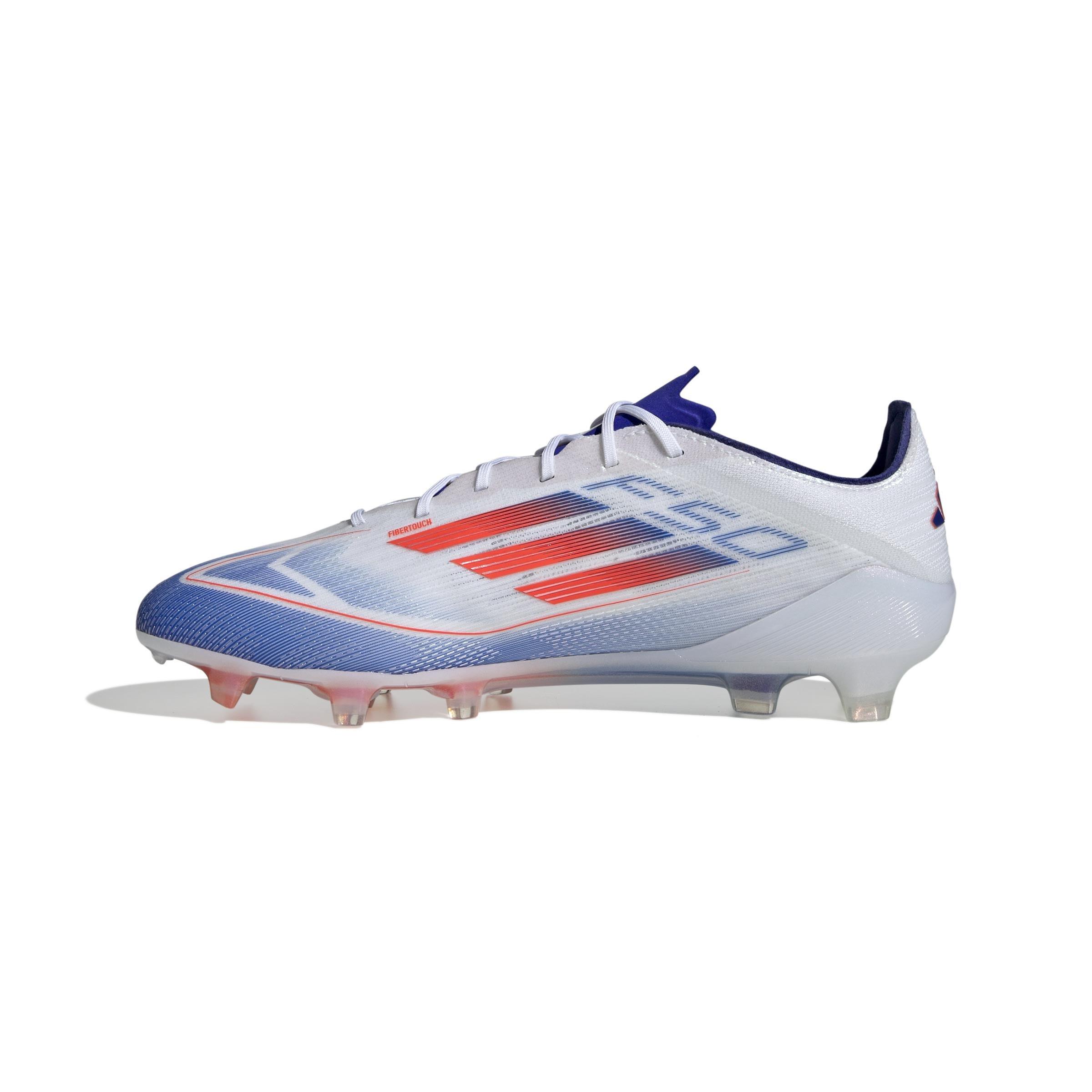 Unisex F50 Elite Firm Ground Boots, White, A701_ONE, large image number 4