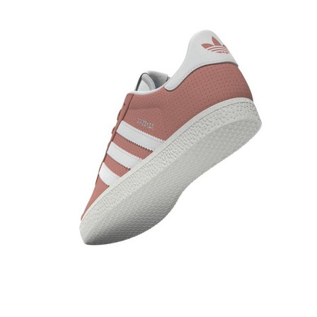 Kids Unisex Gazelle Shoes, Red, A701_ONE, large image number 6