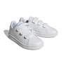 Unisex Kids Advantage Court Lifestyle Hook-And-Loop Shoes, White, A701_ONE, thumbnail image number 1