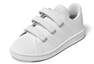 Unisex Kids Advantage Court Lifestyle Hook-And-Loop Shoes, White, A701_ONE, thumbnail image number 9