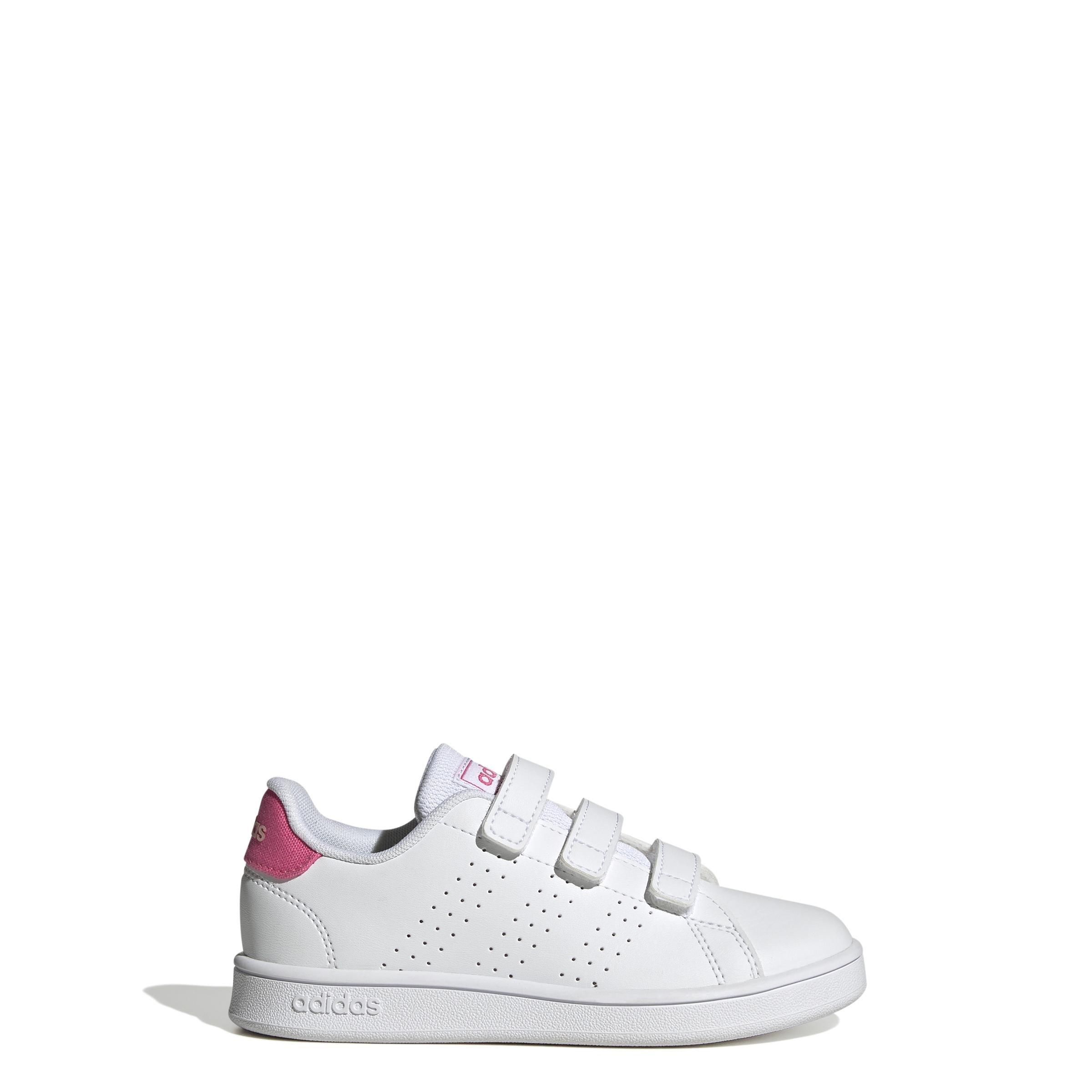 Unisex Kids Advantage Lifestyle Court Shoes, White, A701_ONE, large image number 7