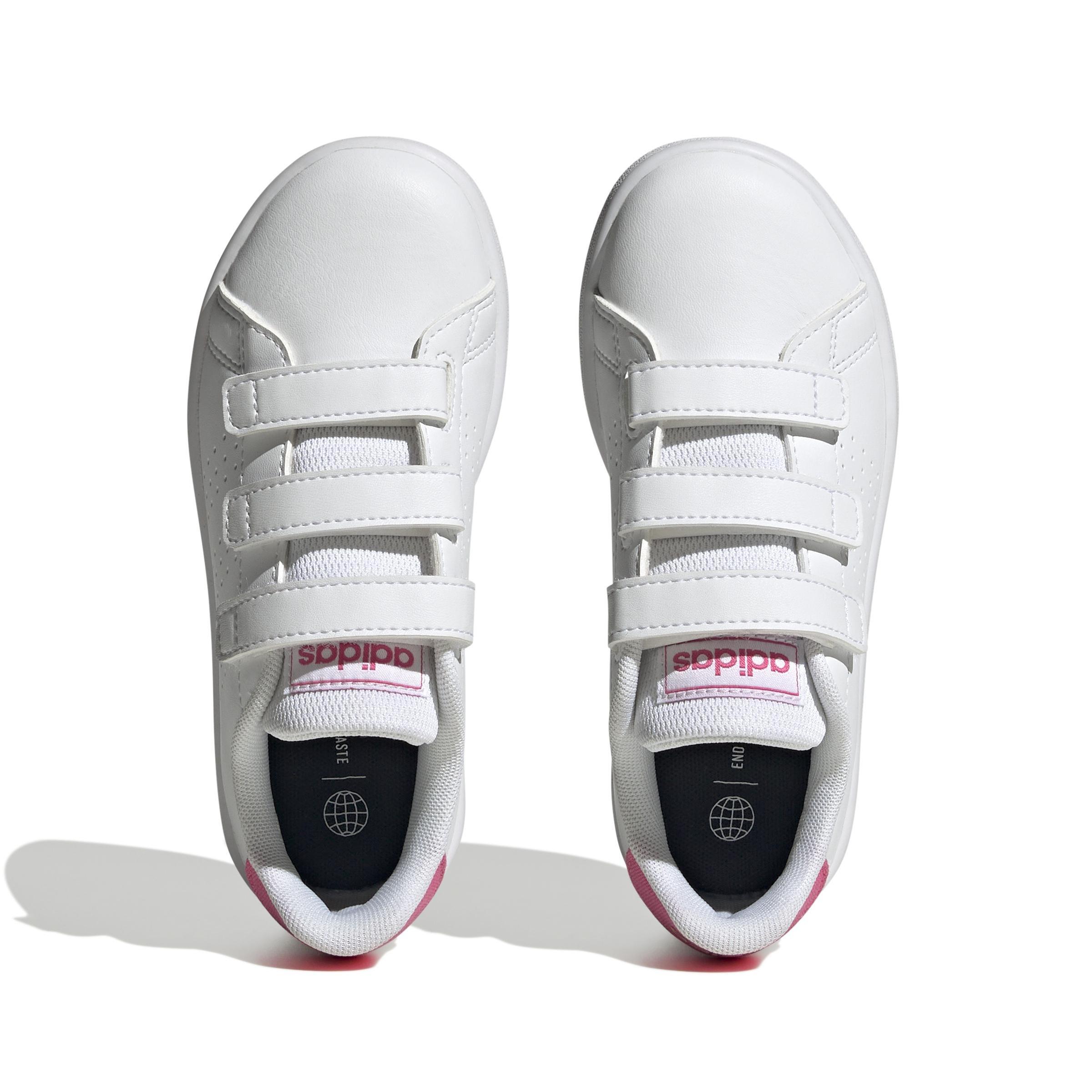 Unisex Kids Advantage Lifestyle Court Shoes, White, A701_ONE, large image number 12