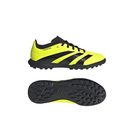 Kids Unisex Predator 24 League Turf Boots, Yellow, A701_ONE, large image number 12