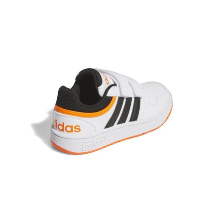 Unisex Kids Hoops Lifestyle Basketball Hook-And-Loop Shoes, White, A701_ONE, large image number 2