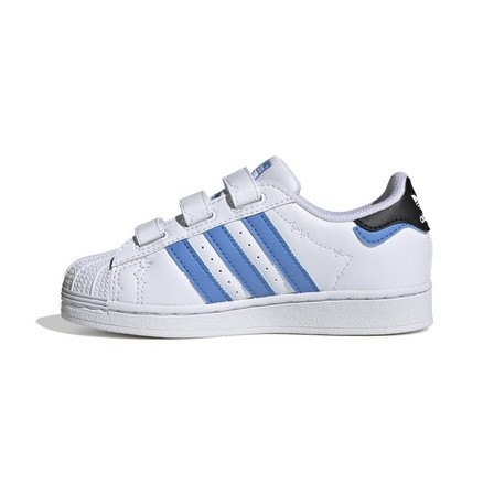 Unisex Kids Adidas Originals X Disney Superstar Shoes, White, A701_ONE, large image number 14