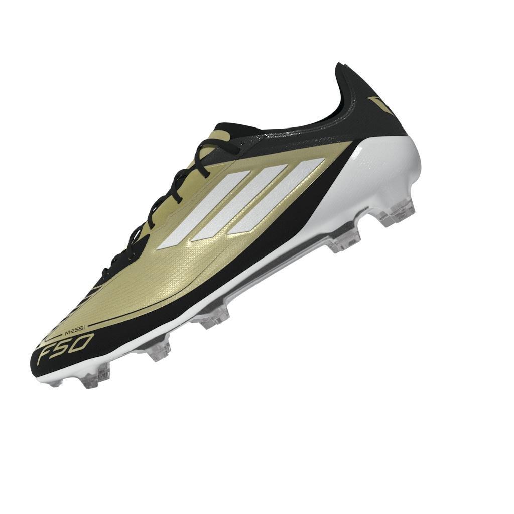 Messi F50 Elite Firm Ground Boots, Gold, A701_ONE, large image number 5