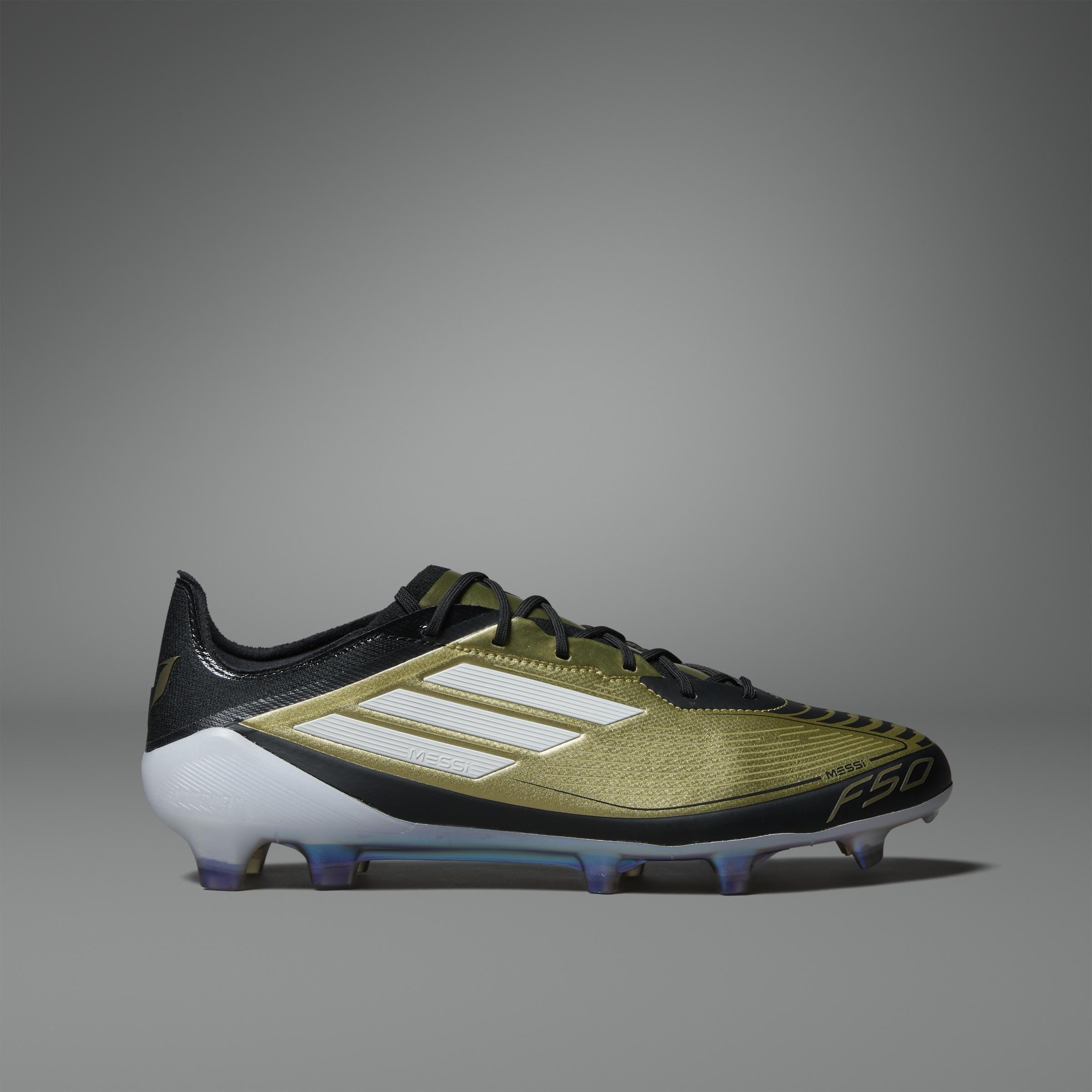 Messi F50 Elite Firm Ground Boots, Gold, A701_ONE, large image number 6