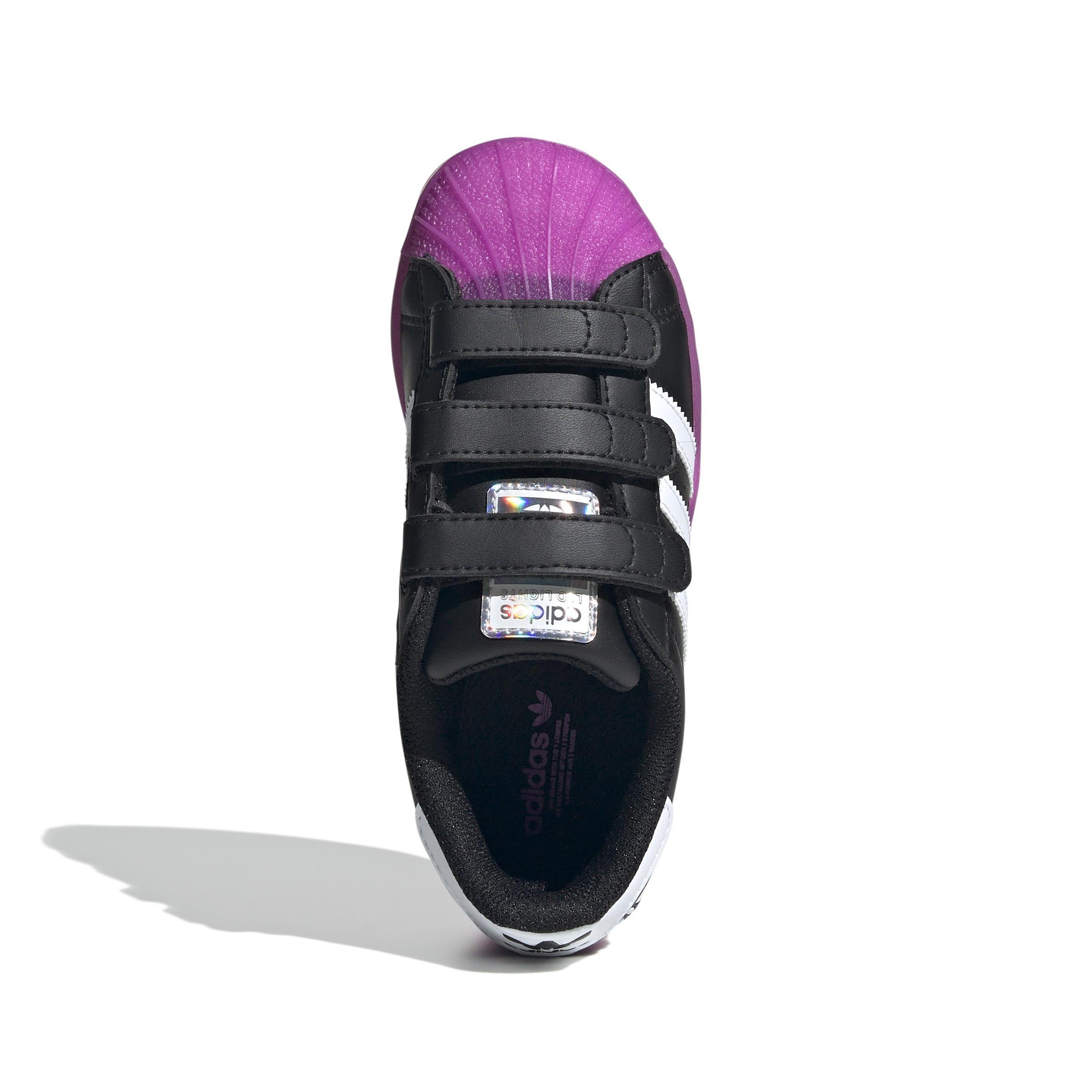 Unisex Kids Superstar LED Lights Comfort Closure Shoes, Black, , large image number 1