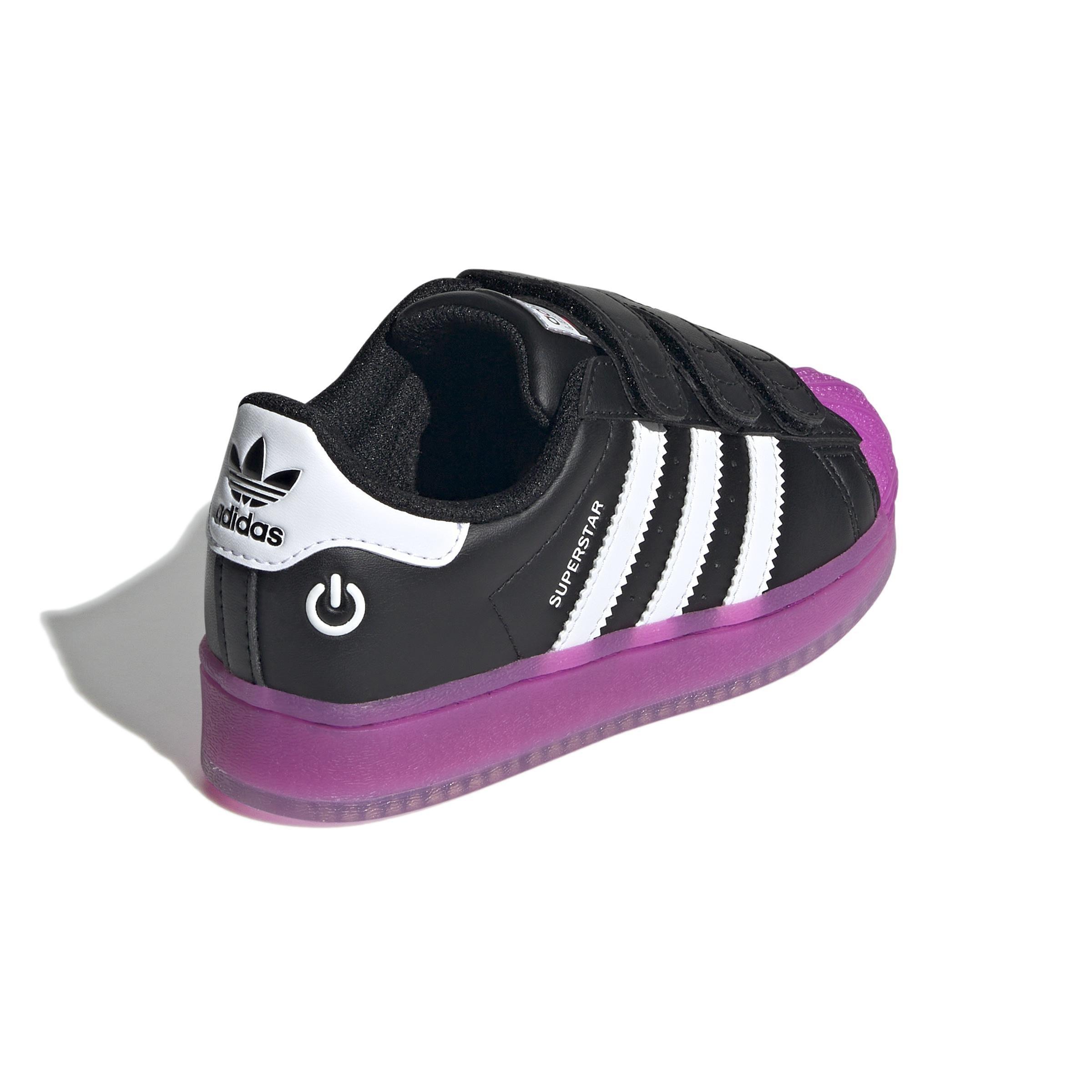 Unisex Kids Superstar LED Lights Comfort Closure Shoes, Black, , large image number 3