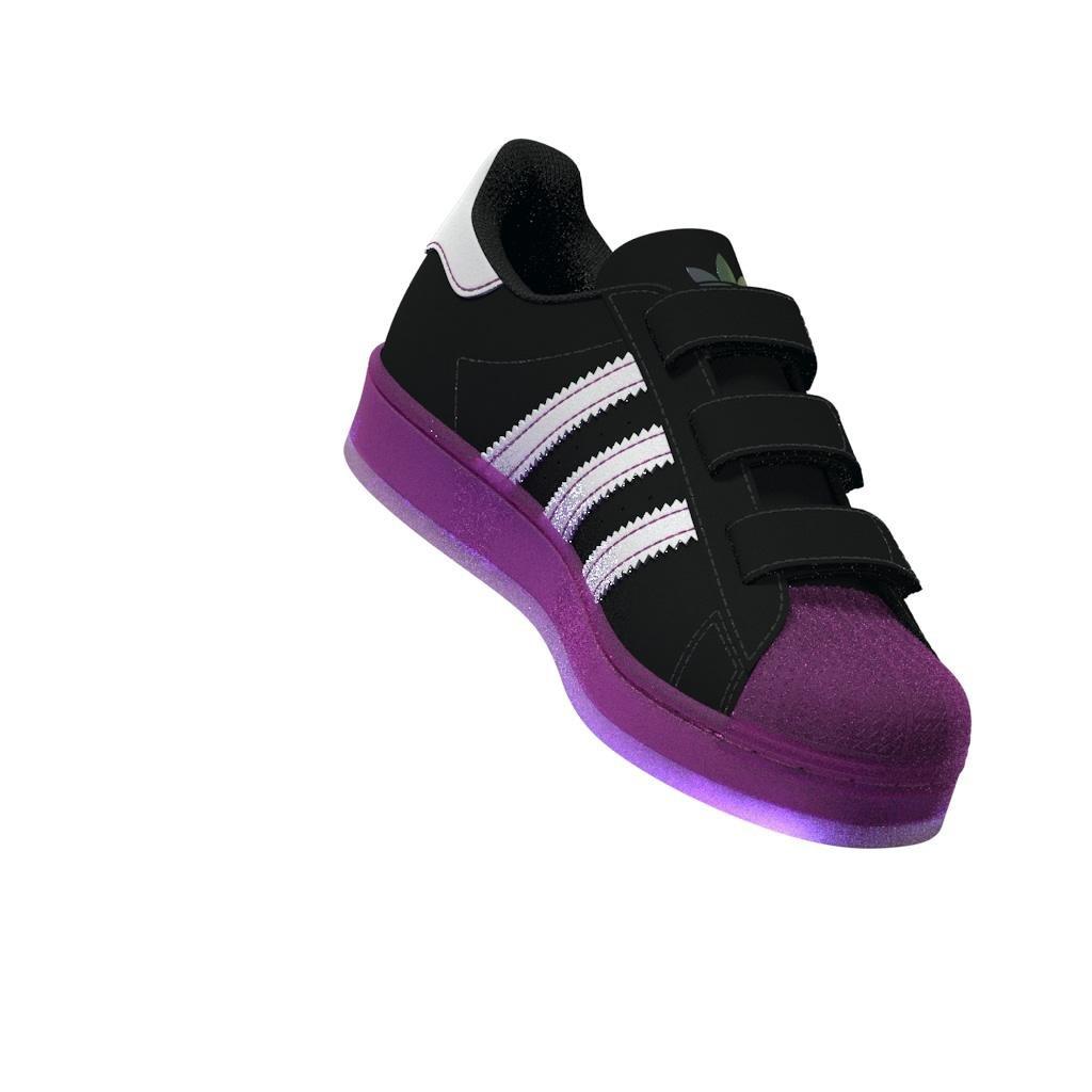 Unisex Kids Superstar LED Lights Comfort Closure Shoes, Black, , large image number 10
