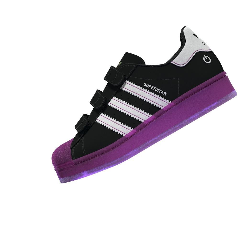 Unisex Kids Superstar LED Lights Comfort Closure Shoes, Black, , large image number 13